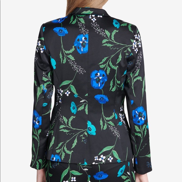 BNWT Calvin Klein Floral Suit Jacket Sz 4P & 6P RRP $139 Macy’s - Picture 2 of 10